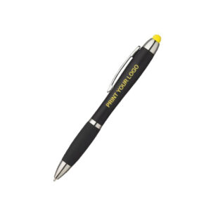 La penna a sfera Neon con led a scatto rotante, progettata per la marcatura laser, personalizzabile con il proprio logo, che verrà retroilluminato.